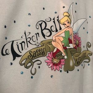 Disney Tinkerbell Women’s zip hoodie - White Xl